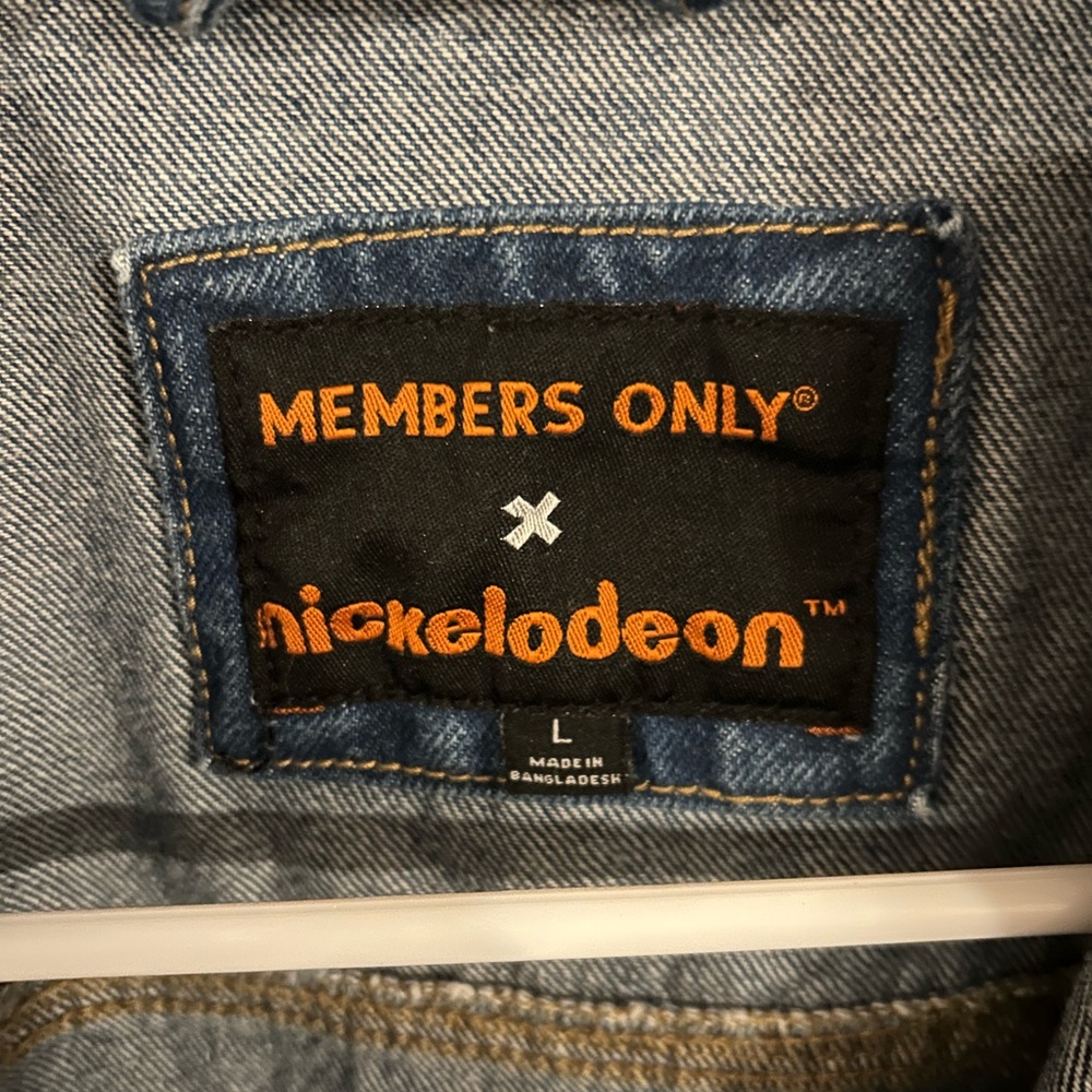 Nickelodeon Rug Rats Members Only Jean jacket, size Large - Picture 3 of 3